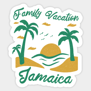 Family Vacation Jamaica Sticker